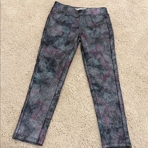 Tractr Black and Purple Textured Pants